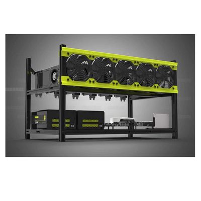 6/8 GPU Aluminum Stackable Open Air Mining Computer Frame Rig Ethereum Veddha (V3D-6GPU)