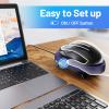 HONKID Undetectable Mouse Mover Jiggler with ON/Off Switch and USB Port Drive-Free,Simulate Physical Automatically Mouse Movement,Prevent Computer Laptop Inactive/Lockdown (Purple) view 3