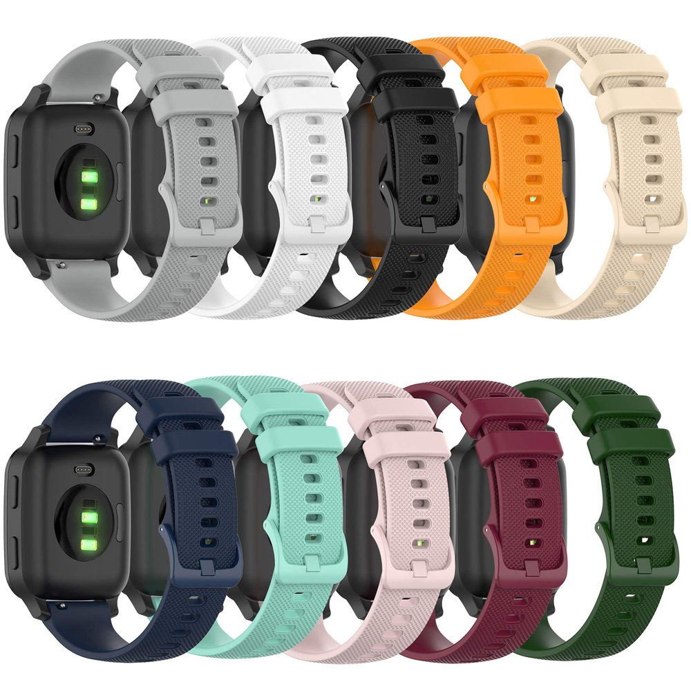 10-Pack Replacement Compatible with Garmin venu sq/sq music Bands, 20mm Soft Silicone Strap for Garmin vivoactive 3/Samsung Galaxy watch 3 41mm Watchband Accessory (A-10Pack)
