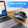 HONKID Undetectable Mouse Mover Jiggler with ON/Off Switch and USB Port Drive-Free,Simulate Physical Automatically Mouse Movement,Prevent Computer Laptop Inactive/Lockdown(Light Blue) view 3