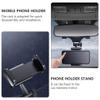 VOSAREA Car Mirror Phone Holder Abs Mobile Phone Bracket GPS Holder Driving Recorder Bracket view 3
