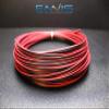 100FT - 22 GAUGE RED BLACK ZIP WIRE AWG CABLE POWER GROUND STRANDED COPPER CLAD EE