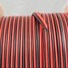 100 FT - 22 Gauge Zip wire red black stranded power ground view 2