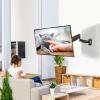 MOUNTUP Height Adjustable TV Wall Mount for 26-55 Inch TVs, Gas Spring Full Motion Articulating TV Bracket with Smooth Swivel Tilt & Safe Corner Installation, 400x400mm VESA, 11-66 lbs, Textured Black view 3