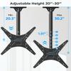 MOUNTUP Ceiling TV Mount for Most 24''- 65'' TVs, Hanging TV Ceiling Mount for 32 43 50 55 60 65 inch Screen, Full Motion Height Adjustable Bracket, Holes up to 99lbs, Max VESA 400x400mm, MU0039 view 2