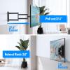 MOUNTUP Long Arm TV Wall Mount for Most 26-65 Inch TVs, Corner TV Mounts with 37.4 Inch Extension Arm, Smooth Swivel Tilt Single Stud Full Motion Bracket Max VESA 400x400mm, Holds to 77 lbs, MU0047 view 2