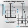 MOUNTUP Ceiling TV Mount for 40-75 Inch Flat Curved TVs, 360 Rotation Heavy Duty Articulating Pole with 110lbs Capacity, Max VESA 600x400mm, Adjustable Height Bracket for Restaurant/Office, MU0040 view 2