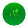 Heartbeat, Irish clover, shamrock, Ireland, pulse, Symbol, PopSockets Swappable PopGrip view 3