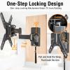 ELIVED Lockable RV TV Mount for Most 13-43 Inch TVs, RV TV Wall Mount Swivel and Tilt for Camper Trailer Motorhome, Detachable tv Bracket with Double Wall Plates, Max VESA 200x200mm, up to 22 LBS view 3