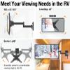ELIVED Lockable RV TV Mount for Most 13-43 Inch TVs, RV TV Wall Mount Swivel and Tilt for Camper Trailer Motorhome, Detachable tv Bracket with Double Wall Plates, Max VESA 200x200mm, up to 22 LBS view 4