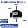 Fan Motor 1/5 HP Replacement for 3315332.005 Broad Ocen view 2
