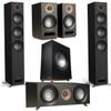 Jamo 5.1 Home Theater Pack with 2X S 809 Floorstanding Speaker, 810 SUB 10" Subwoofer, 83 CEN Center Channel and 803 Bookshelf, Black view 1