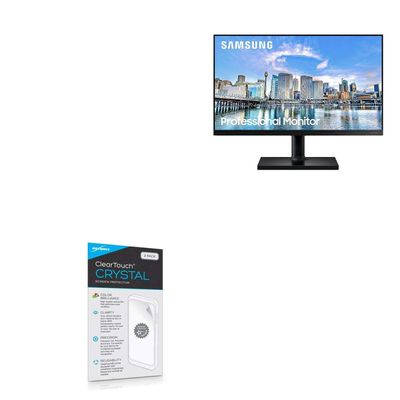 BoxWave Screen Protector Compatible with Samsung FT45 (27in) - ClearTouch Crystal (2-Pack), HD Film Skin - Shields from Scratches