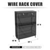 Wire Shelf Cover 36" W x 18" D x 54" H, 600D Zippered Storage Rack Cover view 2