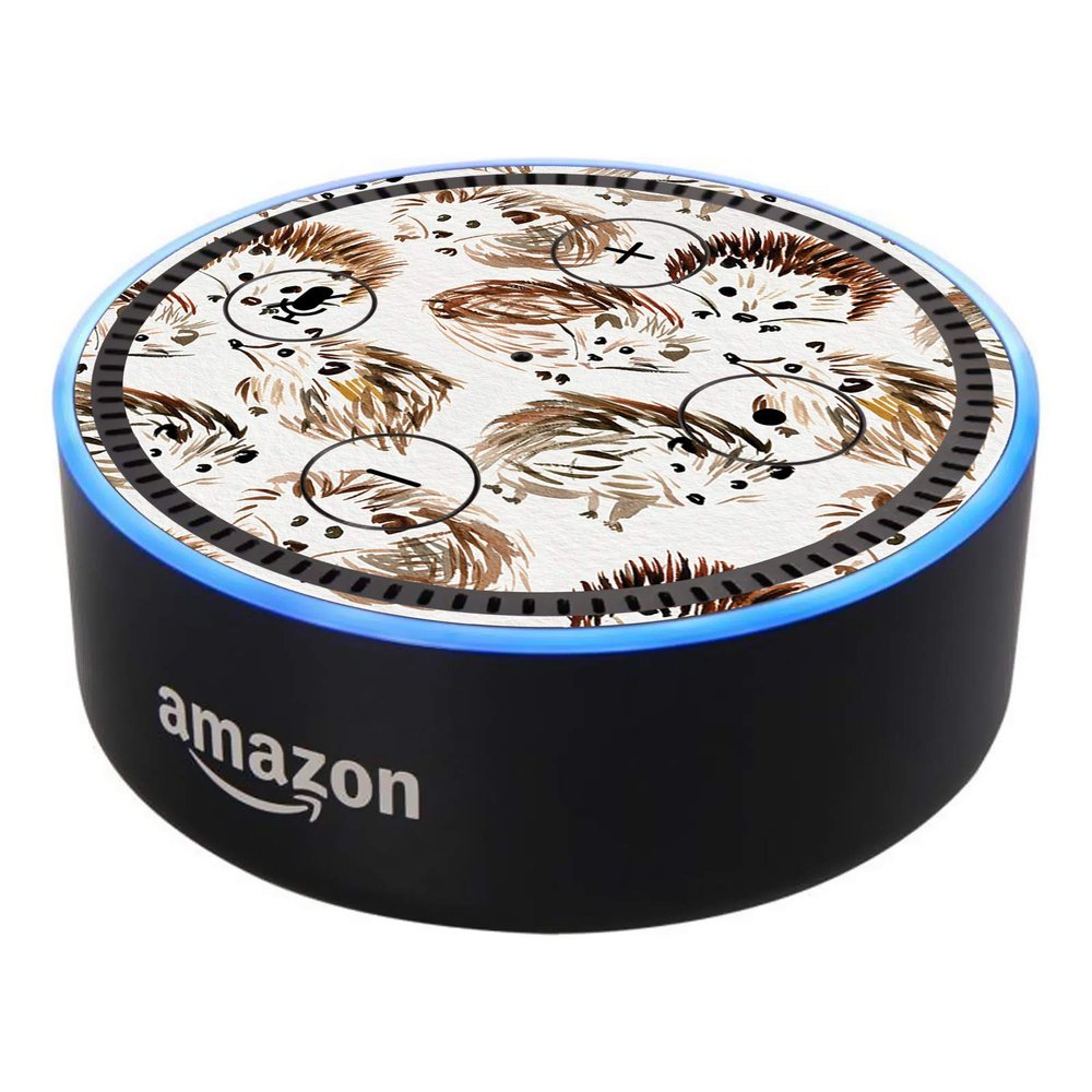 Head Case Designs Officially Licensed Cat Coquillette Hedgehogs Art Mix Vinyl Sticker Skin Decal Cover Compatible with Amazon Echo Dot (2nd Gen) - Skin only Echo Dot (2nd Gen) is NOT Included