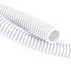 ZhiYo 20FT 1/4 Wire Loom Split Tubing Auto Wire Conduit Flexible Cover | High Temperature Heat Resistant -40F to 257F | Plastic Cover for Electrical Wires & Cables, White view 1