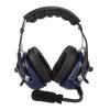Universal Aviation Headset, Dual Plug 3.5mm Noise Reduction Adjustable Stainless Steel Headband Headphone, for Aviation, Black view 1