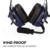 Universal Aviation Headset, Dual Plug 3.5mm Noise Reduction Adjustable Stainless Steel Headband Headphone, for Aviation, Black view 2
