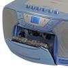 JENSEN CD-590-BL CD-590 1-Watt Portable Stereo CD and Cassette Player/Recorder with AM/FM Radio and Bluetooth (Blue) view 4