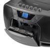 JENSEN CD-590-GR CD-590 1-Watt Portable Stereo CD and Cassette Player/Recorder with AM/FM Radio and Bluetooth (Gray) view 4