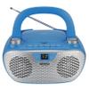 JENSEN CD-485-BL CD-485 1-Watt Portable Stereo CD Player with AM/FM Radio (Blue) view 2