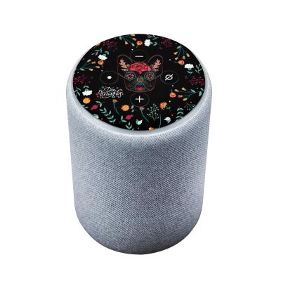 Head Case Designs Officially Licensed Klaudia Senator Day of The Dead French Bulldog Vinyl Skin Decal Compatible with Amazon Echo Plus (2nd Gen) - Skin only Echo Plus (2nd Gen) is NOT Included