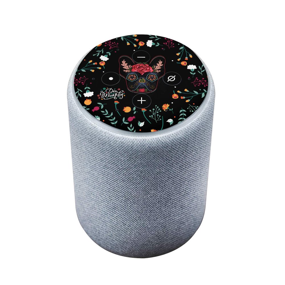 Head Case Designs Officially Licensed Klaudia Senator Day of The Dead French Bulldog Vinyl Skin Decal Compatible with Amazon Echo Plus (2nd Gen) - Skin only Echo Plus (2nd Gen) is NOT Included