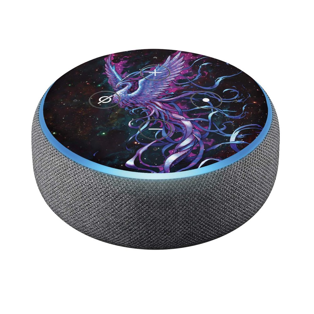 Head Case Designs Officially Licensed Christos Karapanos Phoenix Art Mix Vinyl Sticker Skin Decal Cover Compatible with Amazon Echo Dot (3rd Gen) - Skin only Echo Dot (3rd Gen) is NOT Included