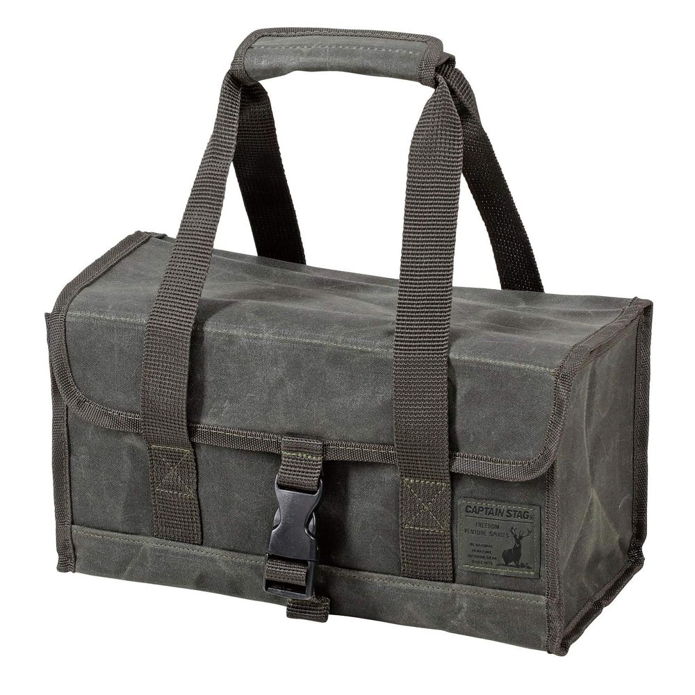 Captain Stag UL-2042 Outdoor Bag, Tool Box, Tool Bag, Storage, Cotton Canvas, S, Olive