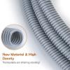 ZhiYo 20FT 1/4 Wire Loom Split Tubing Auto Wire Conduit Flexible Cover | High Temperature Heat Resistant -40F to 257F | Plastic Cover for Electrical Wires & Cables, Grey view 4