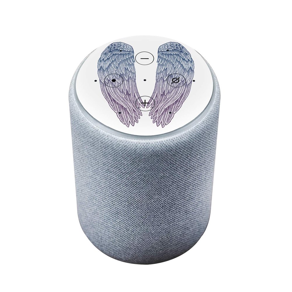 Head Case Designs Officially Licensed Rachel Caldwell Angel Wings Art Mix Vinyl Sticker Skin Decal Cover Compatible with Amazon Echo Plus (2nd Gen) - Skin only Echo Plus (2nd Gen) is NOT Included