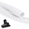 ZhiYo 20FT 1/2 Wire Loom Split Tubing Auto Wire Conduit Flexible Cover | High Temperature Heat Resistant -40F to 257F | Plastic Cover for Electrical Wires & Cables, White view 1