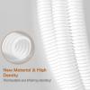 ZhiYo 20FT 1/2 Wire Loom Split Tubing Auto Wire Conduit Flexible Cover | High Temperature Heat Resistant -40F to 257F | Plastic Cover for Electrical Wires & Cables, White view 4