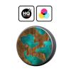 Head Case Designs Officially Licensed Alyn Spiller Wood and Resin Aqua Art Mix Vinyl Sticker Skin Decal Cover Compatible with Amazon Echo Dot (3rd Gen) - Skin only Echo Dot (3rd Gen) is NOT Included view 2