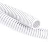 ZhiYo 20FT 3/8 Wire Loom Split Tubing Auto Wire Conduit Flexible Cover | High Temperature Heat Resistant -40F to 257F | Plastic Cover for Electrical Wires & Cables, White view 1