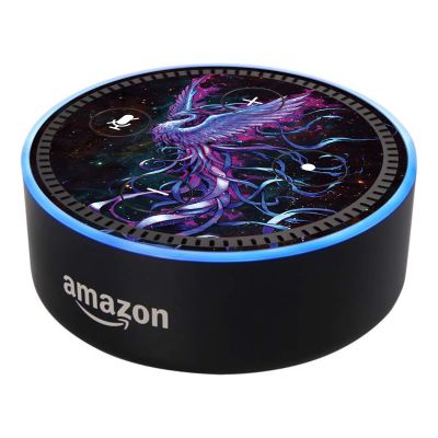 Head Case Designs Officially Licensed Christos Karapanos Phoenix Art Mix Vinyl Sticker Skin Decal Cover Compatible with Amazon Echo Dot (2nd Gen) - Skin only Echo Dot (2nd Gen) is NOT Included