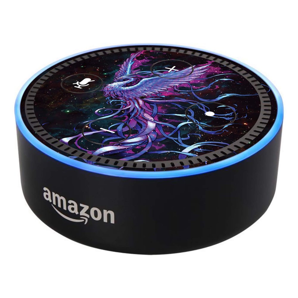 Head Case Designs Officially Licensed Christos Karapanos Phoenix Art Mix Vinyl Sticker Skin Decal Cover Compatible with Amazon Echo Dot (2nd Gen) - Skin only Echo Dot (2nd Gen) is NOT Included