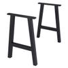 TC-Home 28 Inches Metal Table Legs Furniture Legs Set of 2 Heavy Duty Dining Table Legs Industrial Black DIY Coffee view 1