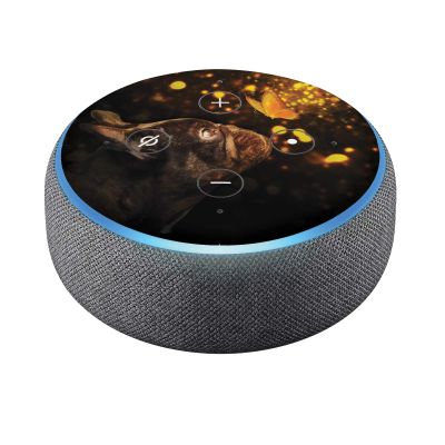 Head Case Designs Officially Licensed Klaudia Senator Butterfly French Bulldog Vinyl Sticker Skin Decal Cover Compatible with Amazon Echo Dot (3rd Gen) - Skin only Echo Dot (3rd Gen) is NOT Included