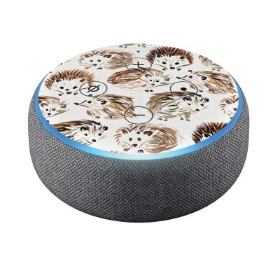 Head Case Designs Officially Licensed Cat Coquillette Hedgehogs Art Mix Vinyl Sticker Skin Decal Cover Compatible with Amazon Echo Dot (3rd Gen) - Skin only Echo Dot (3rd Gen) is NOT Included