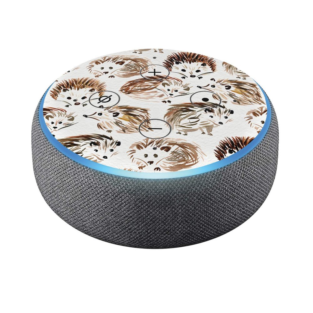 Head Case Designs Officially Licensed Cat Coquillette Hedgehogs Art Mix Vinyl Sticker Skin Decal Cover Compatible with Amazon Echo Dot (3rd Gen) - Skin only Echo Dot (3rd Gen) is NOT Included