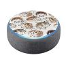 Head Case Designs Officially Licensed Cat Coquillette Hedgehogs Art Mix Vinyl Sticker Skin Decal Cover Compatible with Amazon Echo Dot (3rd Gen) - Skin only Echo Dot (3rd Gen) is NOT Included view 1