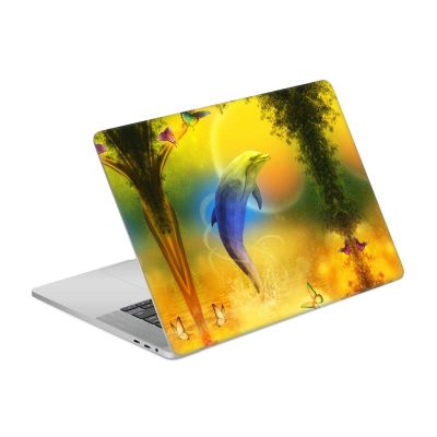 Head Case Designs Officially Licensed Simone Gatterwe Colorful Dolphin Dolphins Vinyl Sticker Skin Decal Cover Compatible with MacBook Pro 16" A2141