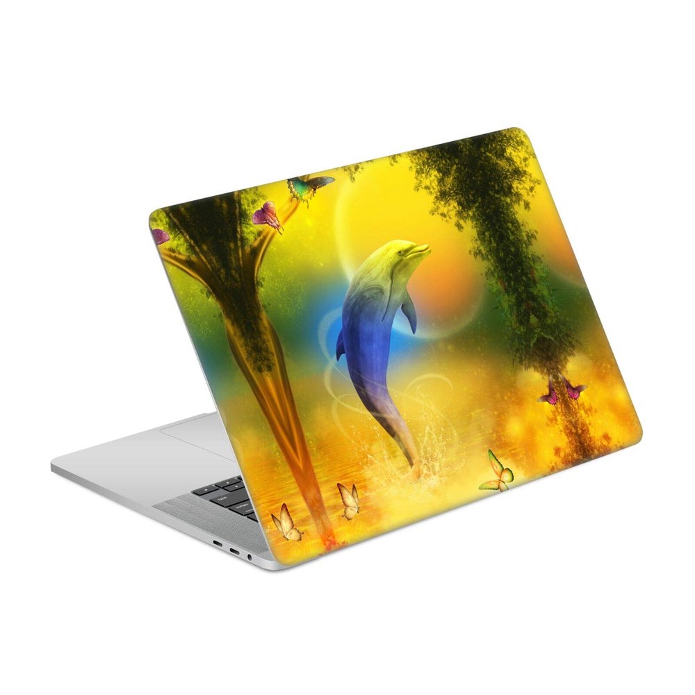 Head Case Designs Officially Licensed Simone Gatterwe Colorful Dolphin Dolphins Vinyl Sticker Skin Decal Cover Compatible with MacBook Pro 16" A2141