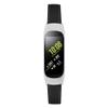 Jennyfly SM-R375 Slim Band Wristbands, Women Adjustable 5.5-8.0 inch Genuine Leather Soft Wristband Slim Strap with Metal Buckle Compatible with Samsung Galaxy Fit-E SM-R375 - Black view 3