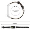 Jennyfly SM-R375 Slim Band Wristbands, Women Adjustable 5.5-8.0 inch Genuine Leather Soft Wristband Slim Strap with Metal Buckle Compatible with Samsung Galaxy Fit-E SM-R375 - Black view 4