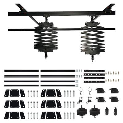 118" x 118" Photography Pantograph System Complete Kit 3.0M Studio Lighting Support Rail System 43-200CM Drop Pantograph Smallpox Rail Track Kit (3.03.0M-D)
