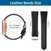 2 Pack BOTNUW Leather Bands Compatible with Fitbit Versa 2 Bands,Versa Bands,Versa Lite Wristbands Fitness Smart Watch, Soft Replacement Leather Strap Bands for Women Men (black&brown) view 4