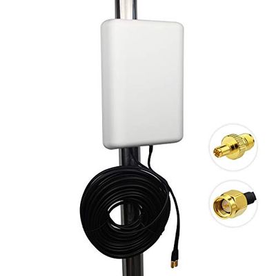 Signalplus Router External 2xMIMO Antenna-698-2700mhz for Mofi/Ubifi 4G LTE Cellular Modem Booster Wilson,Surecall,HiBoost,Cel-Fi with 2pcs 49.2ft Cable TS-9 SMA Connector