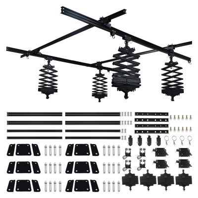 158" x 158"Studio Photography Pantograph Ceiling Rail System 43-200CM Drop Pantograph Smallpox Rail Track Kit 4.0M Ceiling Stand System for Photo Video Studio Shooting (4.04.0M-B)